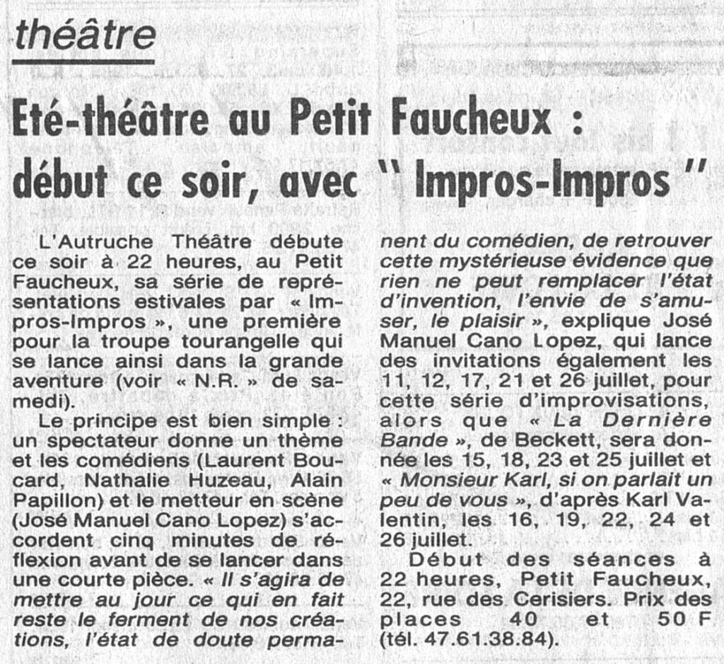 1986.07.08-NRCO.3ADPREb-1024x938 Autruche Théâtre (08 au 26/07/86)