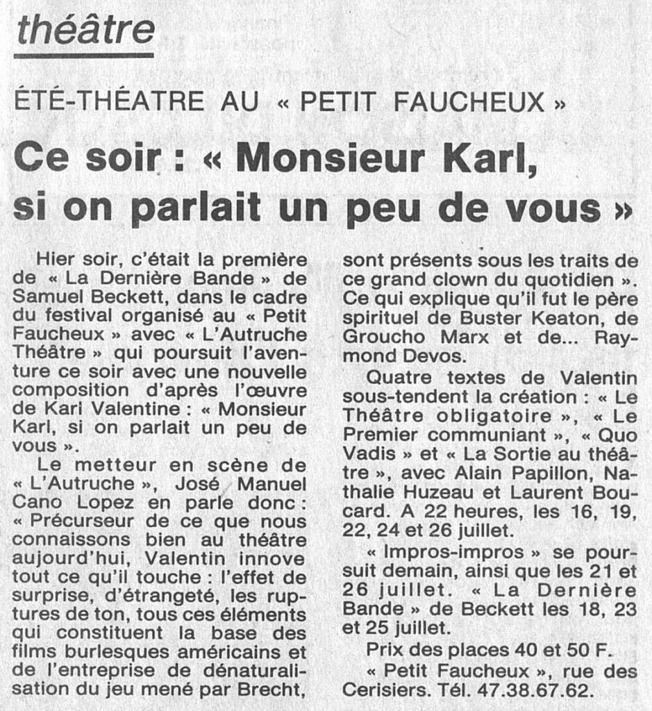 1986.07.16-NRCO.3ADPREb-939x1024 Autruche Théâtre (08 au 26/07/86)