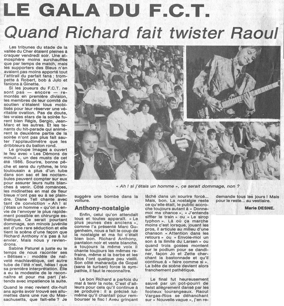 1986.07.28-NRCO.2ADPREA-951x1024 Diane Tell, Sabine Paturel, Richard Anthony, Images (25/07/86)