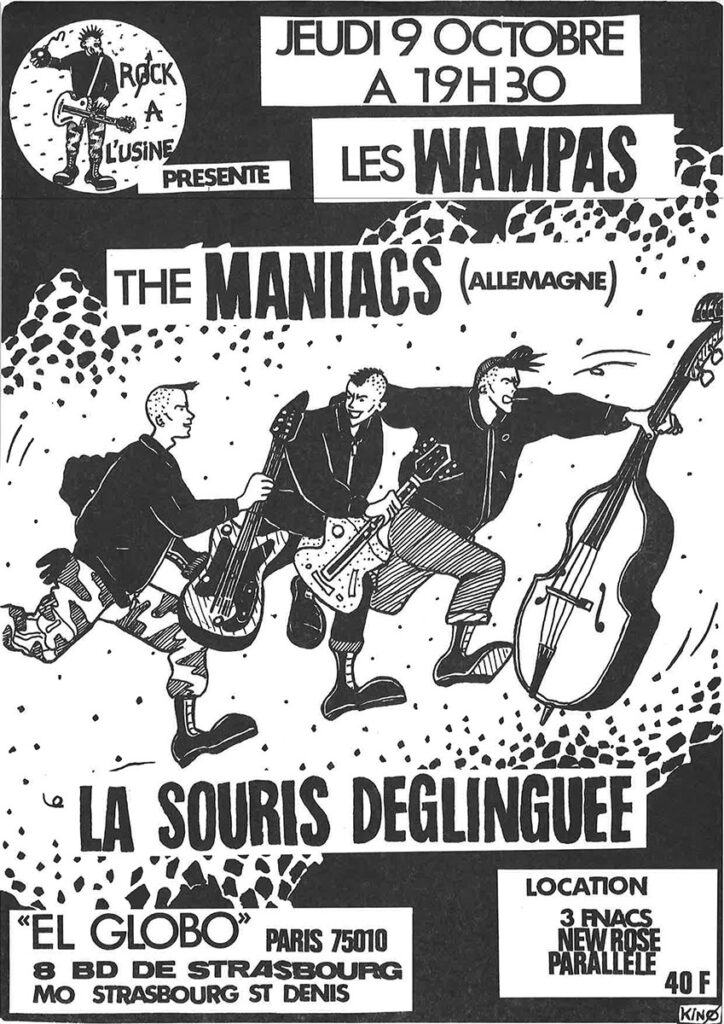 1986.10.09-Flyer01-Moreno-Gerald-Biot-1-724x1024 Les Wampas, the Maniacs, La Souris Déglinguée (09/10/86)