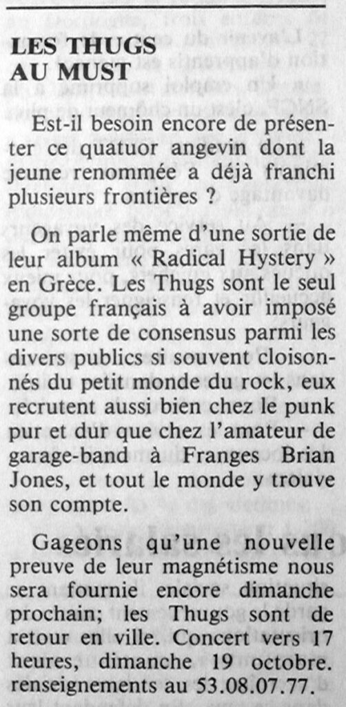 1986.10.18-presse01-Rock-Around-The-Clautre-502x1024 Les Thugs (19/10/86)