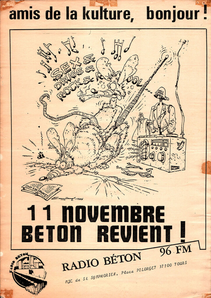 1986.11.11-Affiche01-A3-photocopiee-Artie-Copie-724x1024 "Béton Revient" (11/11/86)