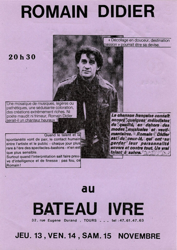 1986.11.13-Flyer01-Gisele-726x1024 Romain Didier (13 au 15/11/86)