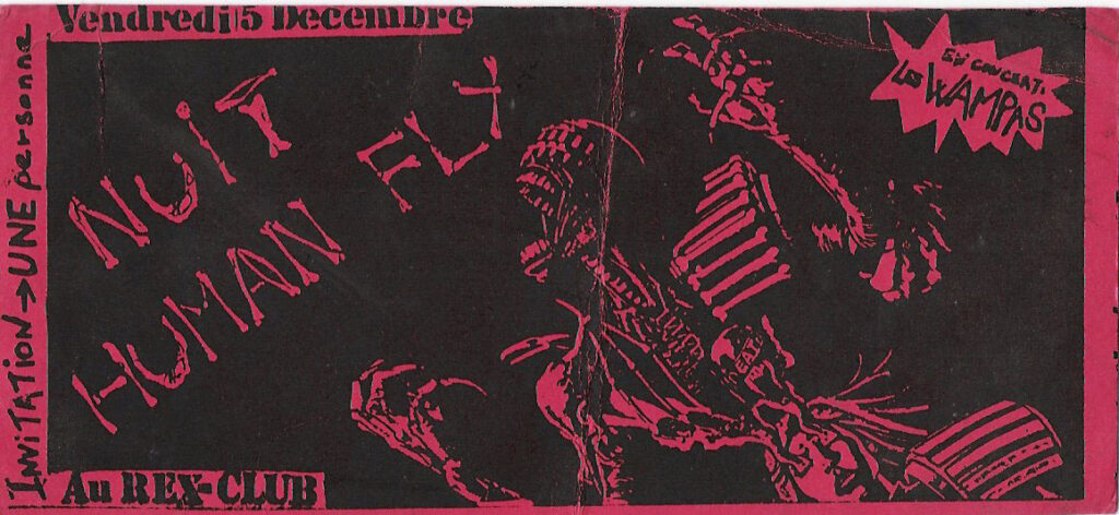 1986.12.05-Ticket01-Lolo-Pollet-1024x472 "Human Fly" Les Wampas (05/12/86)