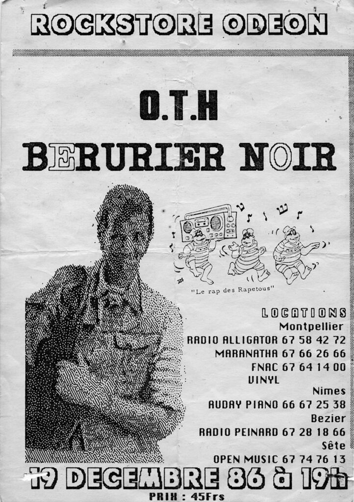 1986.12.19-Flyer01-Max-Well-722x1024 O.T.H, Bérurier Noir (19/12/86)
