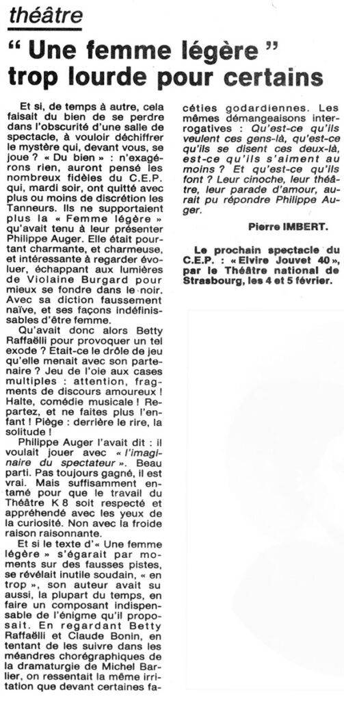 1987.01.29-NRCO.5ADPREd-503x1024 Théâtre K8 "Une femme légère" (27/01/87)