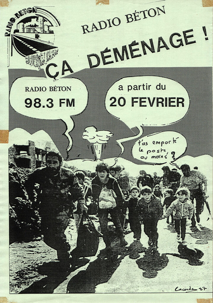 1987.02.20-Affiche01-A3-photocopiee-Artie-Copie-719x1024 "Radio Béton ça déménage" "20/02/87"