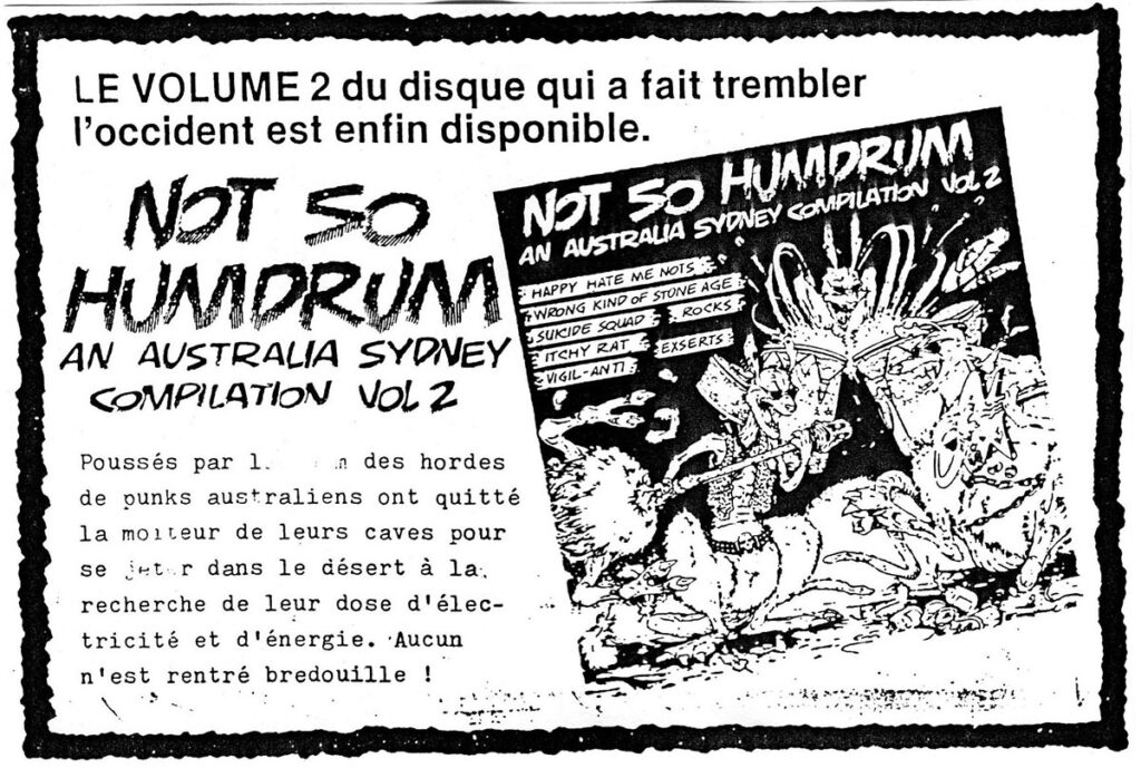 1987.03-Not-so-humdrum-RipostFL-1024x689 "Not so humdrum - An australian Sydney compilation vol 2"
