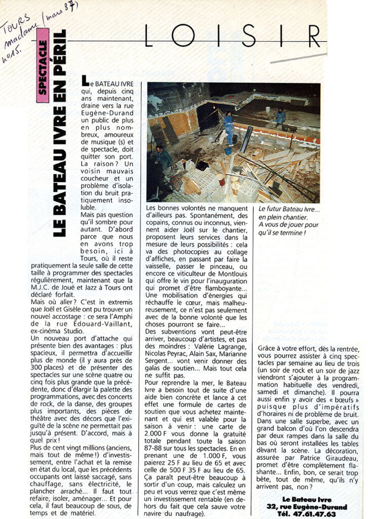 1987.03-Presse-Tours-madame01-51-Z-4-727x1024 Le Bateau Ivre change de cap