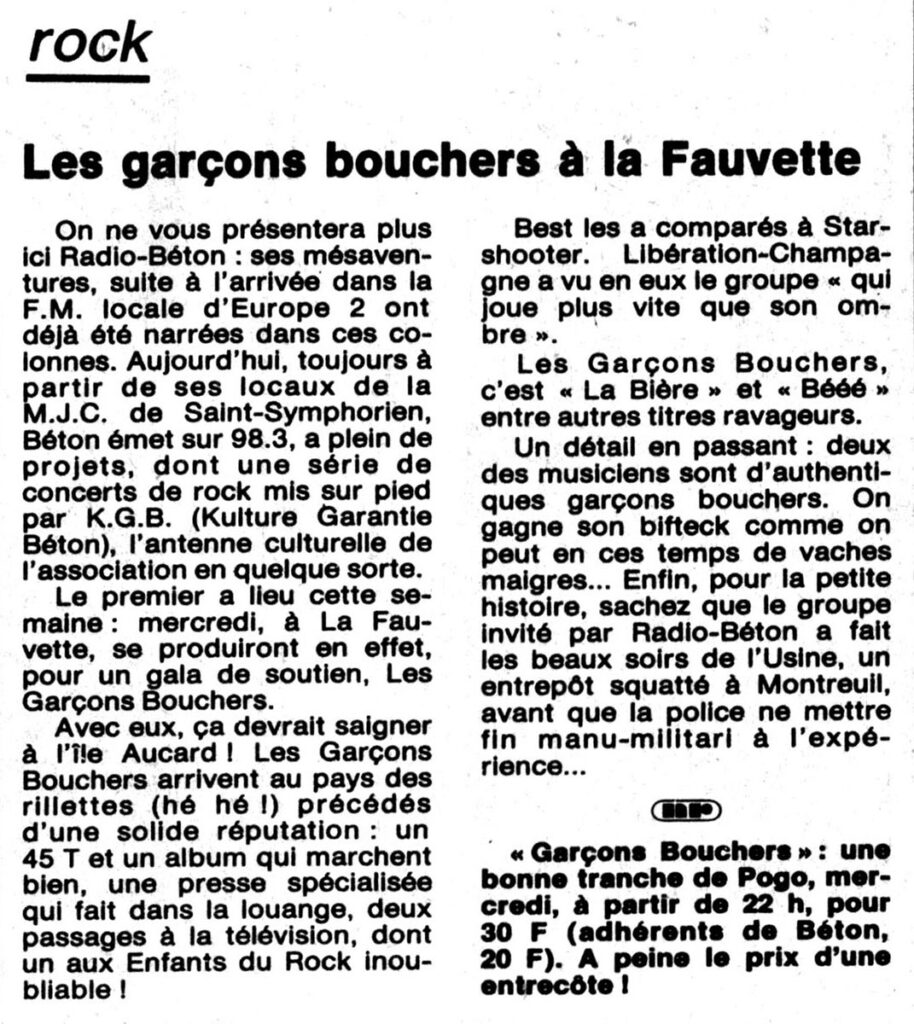 1987.03.09-NRCO.2ADPREc-914x1024 Les Garçons Bouchers (11/03/87)