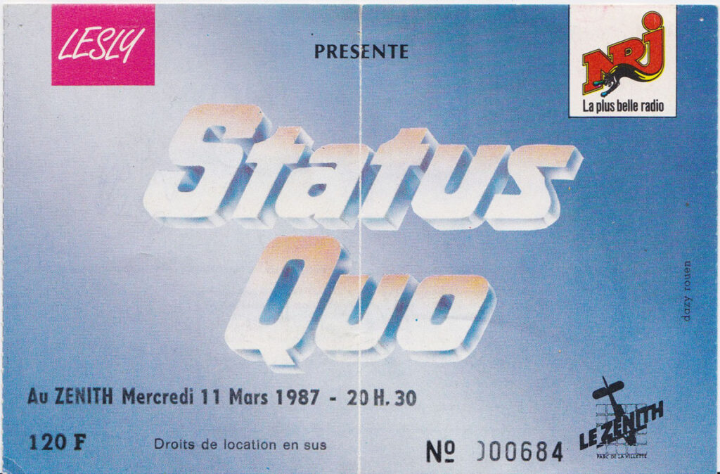 1987.03.11-Ticket01-LTDC-1024x674 Status Quo (11/03/87)