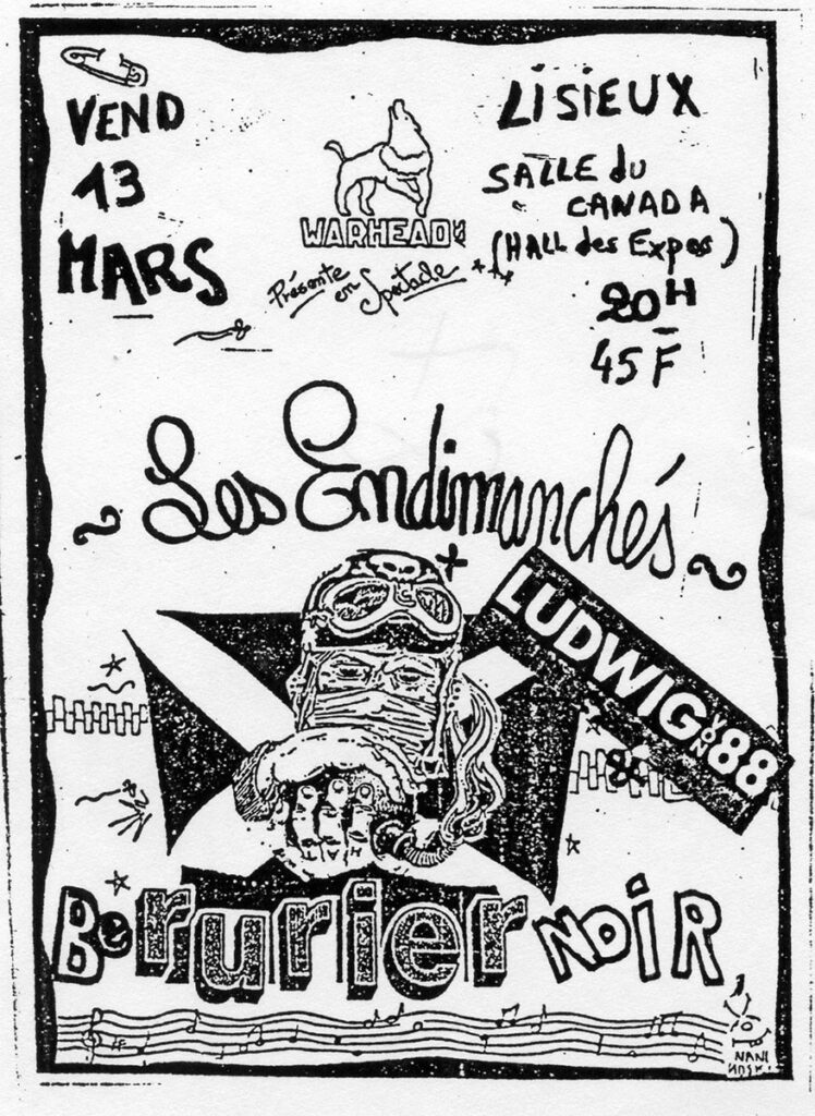 1987.03.13-Max-WellFL-748x1024 Les Endimanchés, Ludwig Von 88, Bérurier Noir (13/03/87)