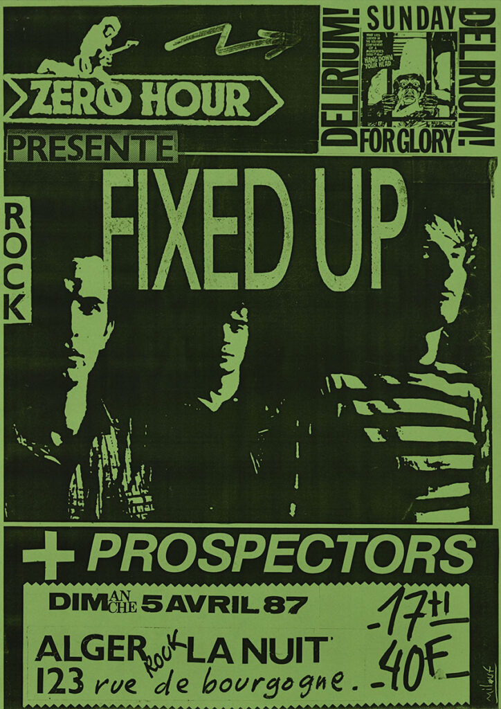 1987.04.05-Affiche01-A3-photocopiee-Milouf-724x1024 Prospectors, Fixed Up (05/04/87)