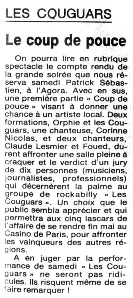 1987.04.06-NRCO.3ADPREc-457x1024 Patrick Sébastien, Foued, les Cougars (04/04/87)