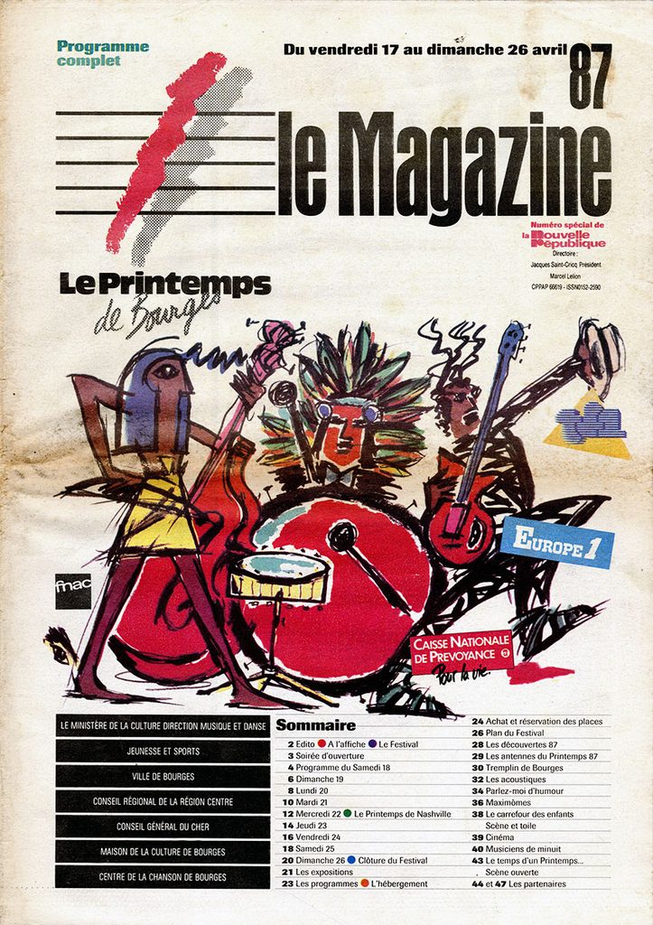 1987.04.17-Magazine-MinoPRO01-723x1024 "Printemps de Bourges" Zartan, Zéro de Conduite (18/04/87)