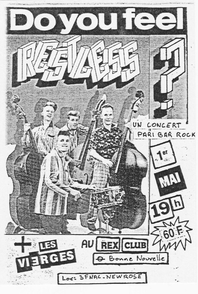 1987.05.01-Flyer01-Lolo-Pollet-689x1024 Restless, les Vierges (01/05/87)