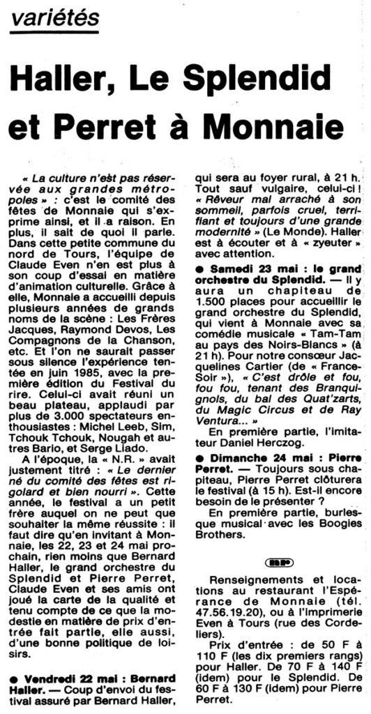 1987.05.07-NRCO.10ADPREa-532x1024 "Festival du rire et de la bonne humeur" Le Grand Orchestre du Splendid (23/05/87)