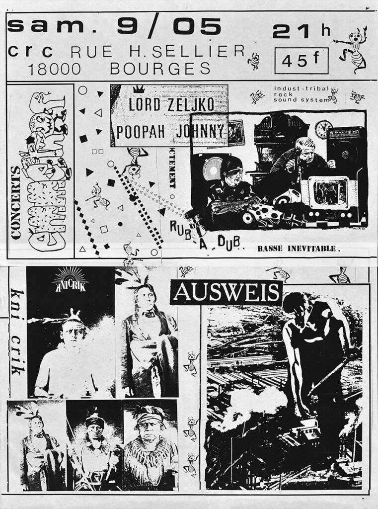 1987.05.09-Affiche01-42-565-photocopiee-Emmetrop-Copie-761x1024 Ausweis, Kni Crick, Lord Zeljko Poopah Johnny (09/05/87)