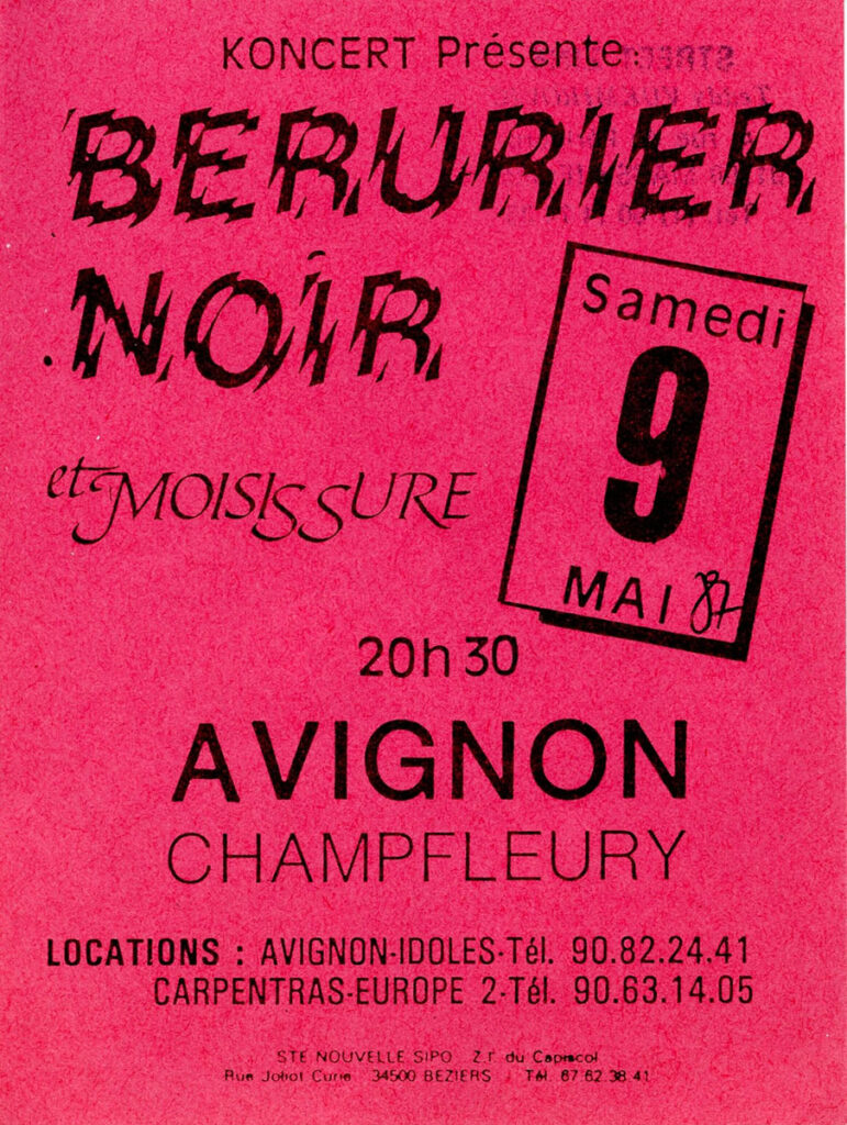 1987.05.09-Flyer01-771x1024 Moisissure, Bérurier Noir (09/05/87)