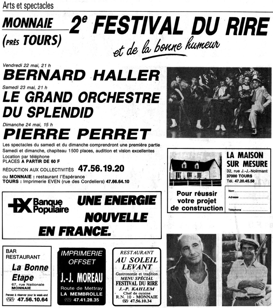 1987.05.14-NRCO.6ADPREa-908x1024 "Festival du rire et de la bonne humeur" Le Grand Orchestre du Splendid (23/05/87)