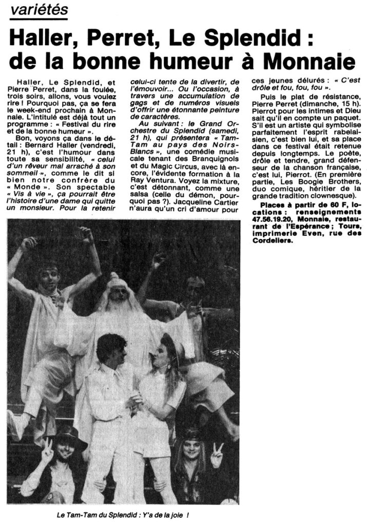 1987.05.19-NRCO.3ADPREa-715x1024 "Festival du rire et de la bonne humeur" Le Grand Orchestre du Splendid (23/05/87)