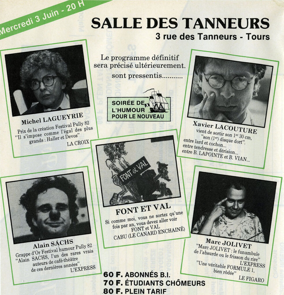 1987.05-Prog-Bateau-Ivre-BeGood08-984x1024 "Soirée de l'humour" ( 03/06/87)
