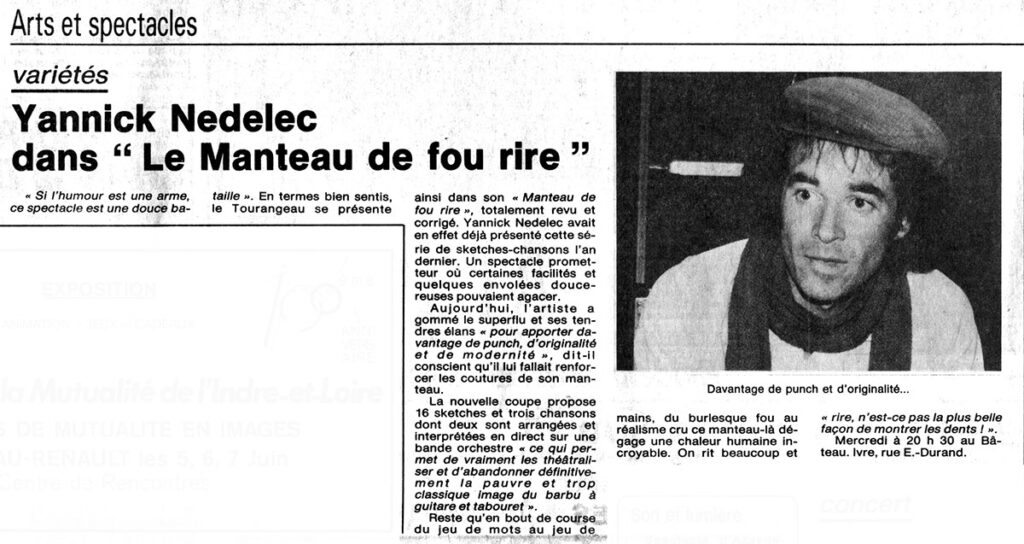 1987.06.06-NRCO.7ADPREa-1024x544 Yannick Nedelec "Le manteau de fou rire" (10/06/87)