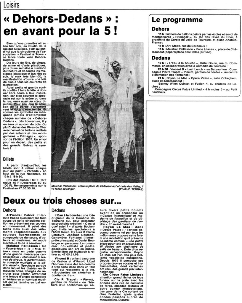 1987.06.12-NRCO.5ADPREa-817x1024 "Dehors Dedans" (11 au 20/06/87)