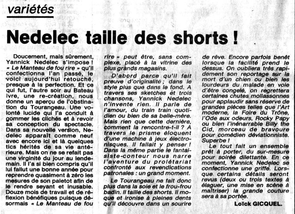 1987.06.12-NRCO.6ADPREb-1024x742 Yannick Nedelec "Le manteau de fou rire" (10/06/87)