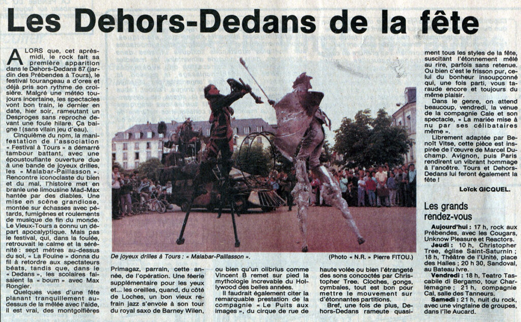 1987.06.17-NRCO.KADPREa-1024x633 "Dehors Dedans" Bernardo Sandoval (18 au 20/06/87)