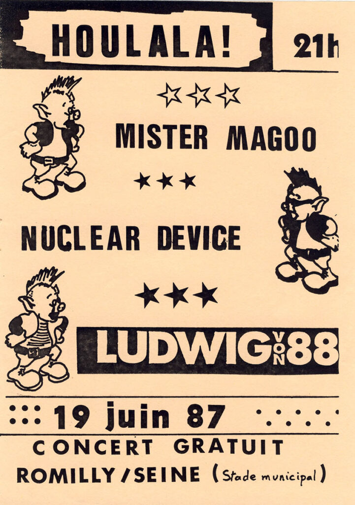 1987.06.19-Laurent-ManetFL-721x1024 Mister Magoo, Nuclear Device, Ludwig Von 88 (19/06/87)