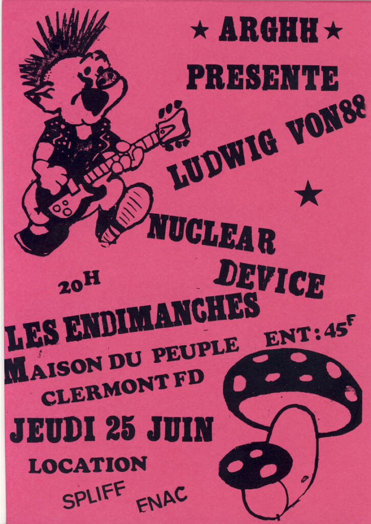 1987.06.25-Ludwig-von-88-Laurent-ManetFL01-725x1024 Ludwig Von 88, Nuclear Device, les Endimanches (25/06/87)