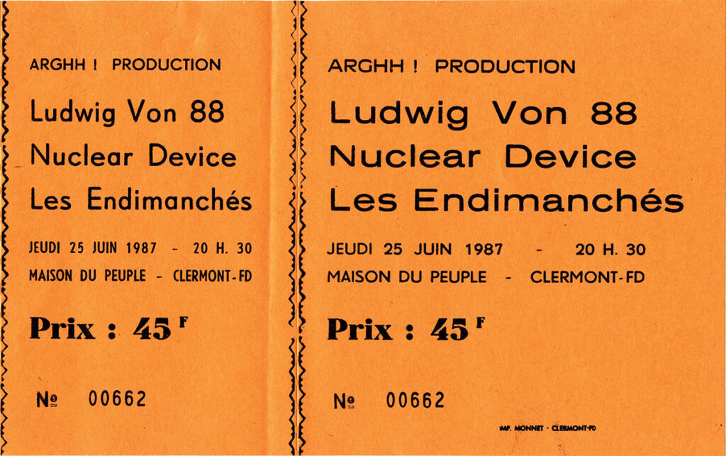 1987.06.25-Nuclear-Device-Ticket01ND-1024x643 Ludwig Von 88, Nuclear Device, les Endimanches (25/06/87)