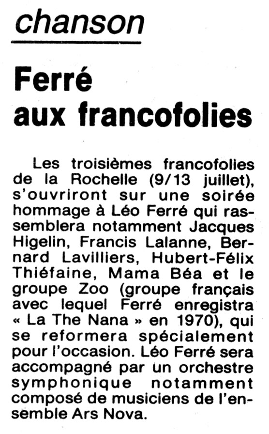 1987.02.20-NRCO.GADPREA "Francofolies" (09 au 13/07/87)