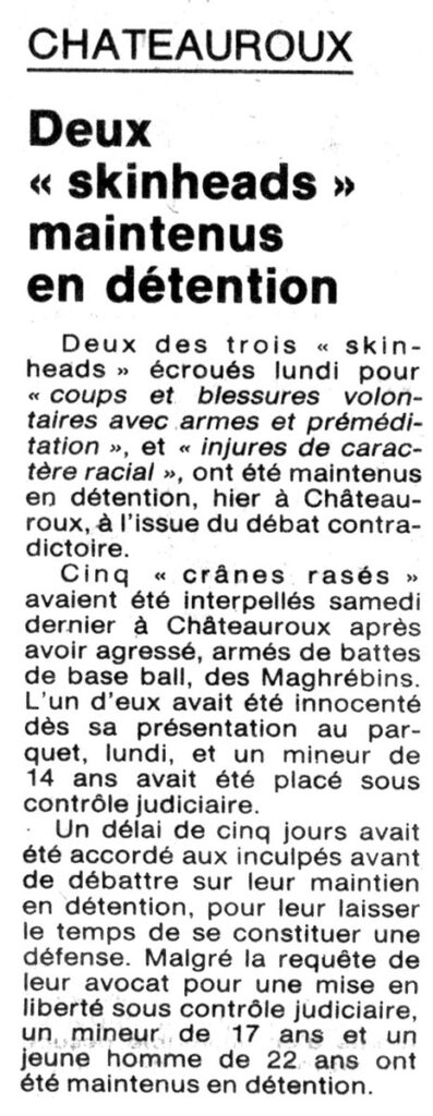 1987.08.22-NRCO.FADPRE-2a-397x1024 Agressions racistes survenue à Châteauroux (15/08/87)