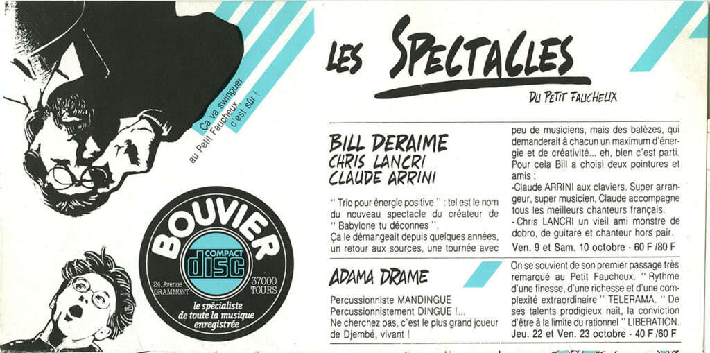 1987.10-Petit-Faucheux.10Petit-FaucheuxPR-1024x509 Bill Deraime, Chris Lancri, Claude Arrini (09 et 10/10/87)
