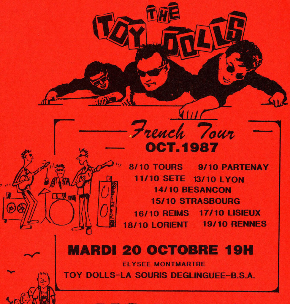 1987.10-Sortie-de-Garage-Fred-MoulinPRE02B-977x1024 Toy Dolls (16/10/87)
