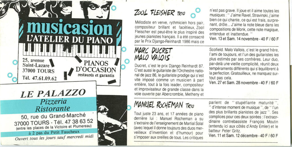 1987.10-Petit-Faucheux.09Petit-FaucheuxPR-1024x515 Marc Ducret, Malo Vallois (27 et 28/11/87)