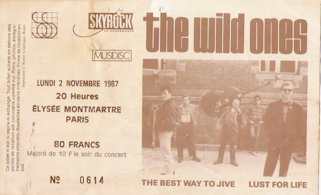 1987.11.02-Ticket01-Lolo-Pollet-1024x623 The Wild Ones (02/11/87)