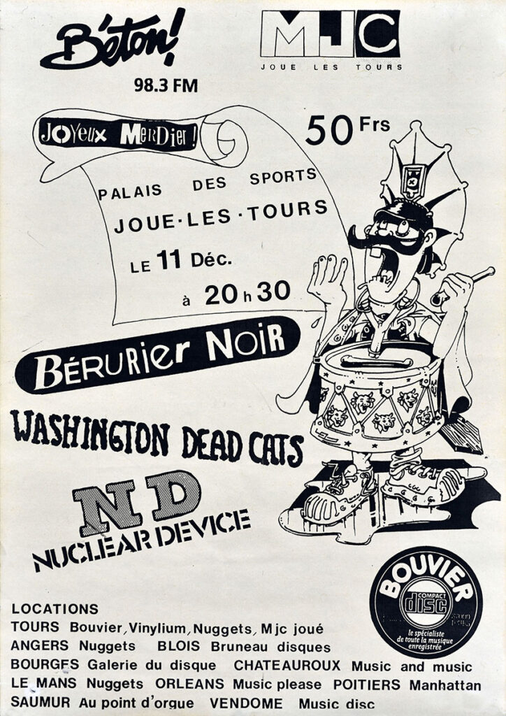 1987.12.11-Affiche-A3-photocopiee-RicoAFa-724x1024 Nuclear Device, Washington Dead Cats, Bérurier Noir (11/12/87)
