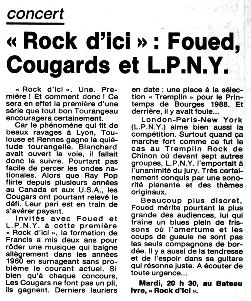 1987.12.15-NRCO.5ADPREb-856x1024 "Rock d’ici" Foued, Cougars London Paris New-York (15/12/87)
