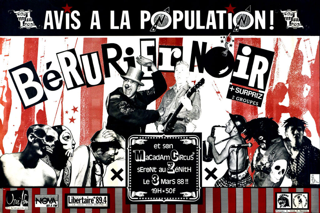 1988.03.03-Berurier-Noir-Affiche01-79-1185-imprimee-Philippe-Ricard-Copie-1024x683 Dirty District, Kortatu, Bérurier Noir (03/03/88)