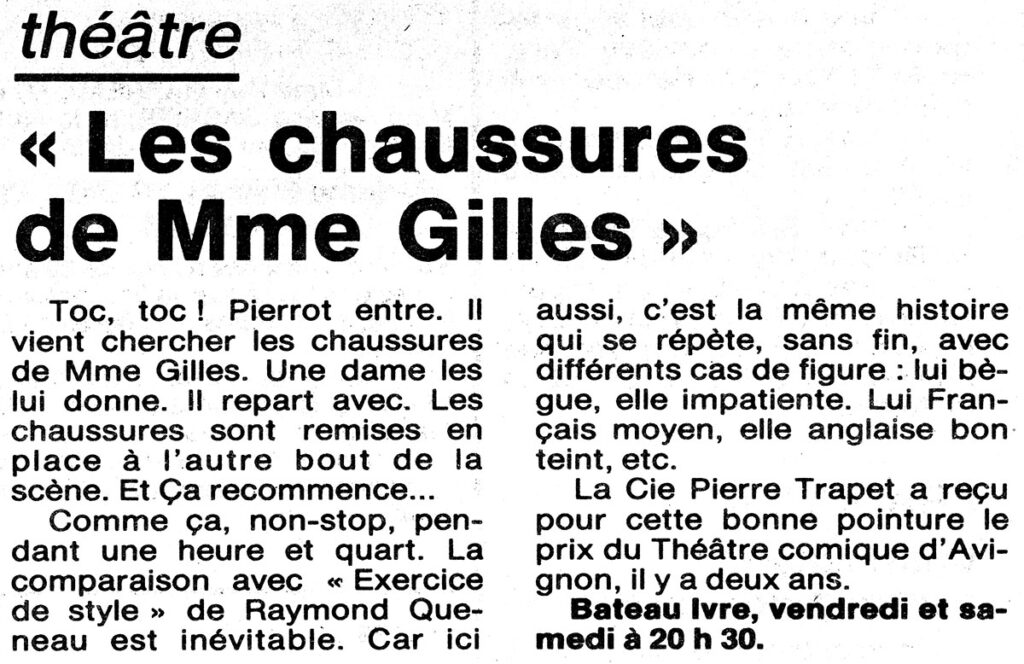 1988.03.04-Presse-NR01-51-Z-4-1024x664 Compagnie Pierre Trapet "Les chaussures de mme Gilles" (04 et 05/03/88)