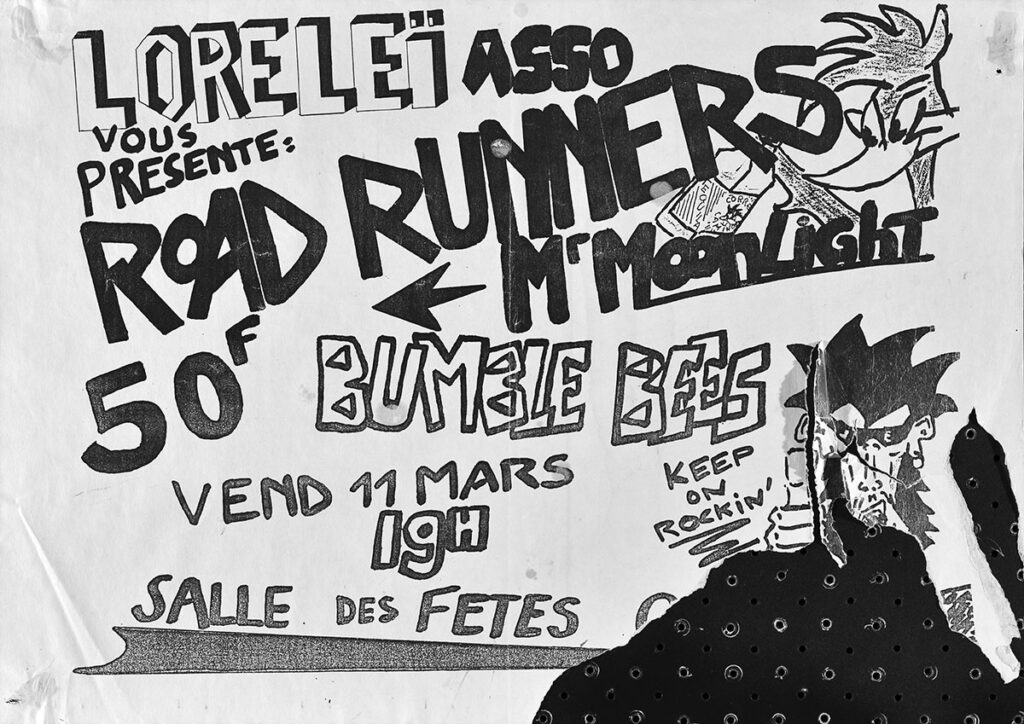 1988.03.11-Affiche01-A3-photocopiee-Shoi-1024x724 Bumble Bees, Mister Moonlight, Roadrunners (11/03/88)