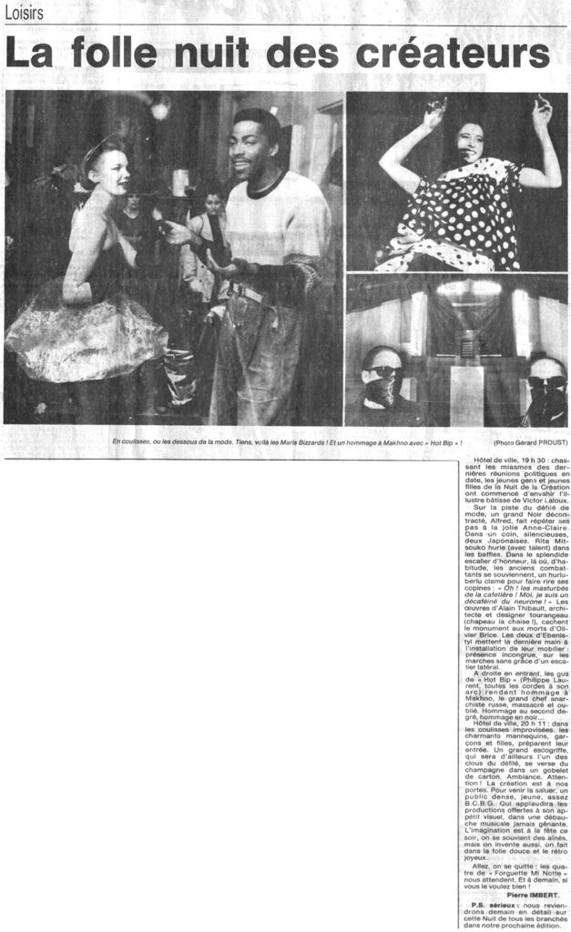 1988.03.31-NRCO.5ADPREa-627x1024 "Nuit de la création" Forguette Me Note, Call Me Wayne (30/03/88)