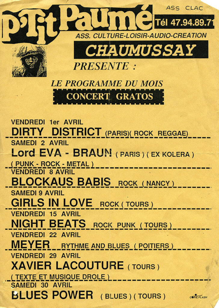 1988.04.01-Affiche01-A4-photocopiee-Ptit-Paume-728x1024 Blockaus Babies (08/04/88)
