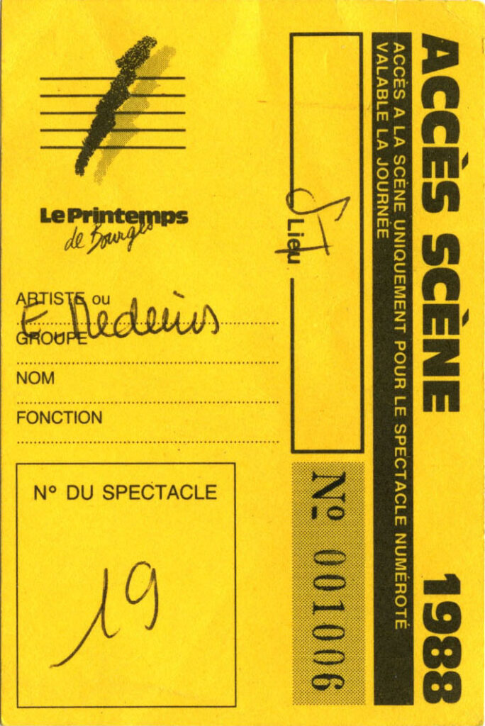 1988.04.01-Elli-ElliPASS-684x1024 "Printemps de Bourges" (03/04/88)