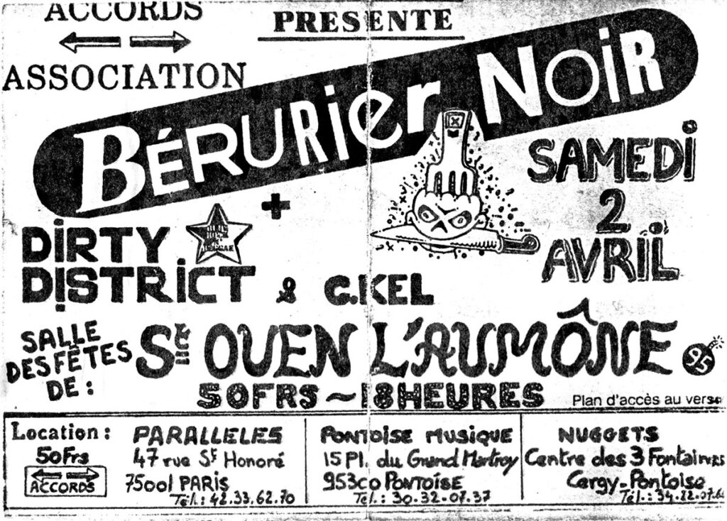 1988.04.02-Berurier-Noir-FL-1024x734 C Kel, Dirty District, Bérurier Noir (02/04/88)