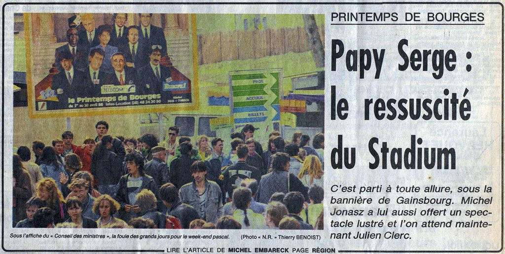 1988.04.05-NRCO.1ADPREa-1024x515 "Printemps de Bourges" Elli Medeiros, Serge Gainsbourg (03/04/88)