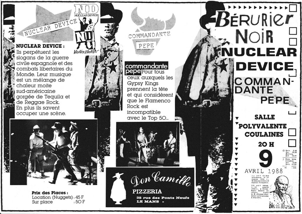 1988.04.09-Flyer01r-Psykout-1024x727 Commandante Pepe, Nuclear Device, Bérurier Noir (09/04/88)